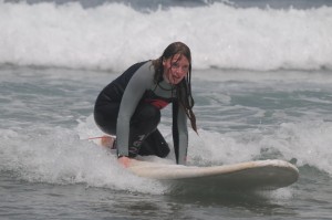 erste Surfversuche